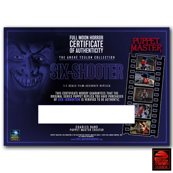 Full Moon Features Puppet Master The Andre Toulon Collection Six Shooter 1/1 Scale Limited Edition Replica